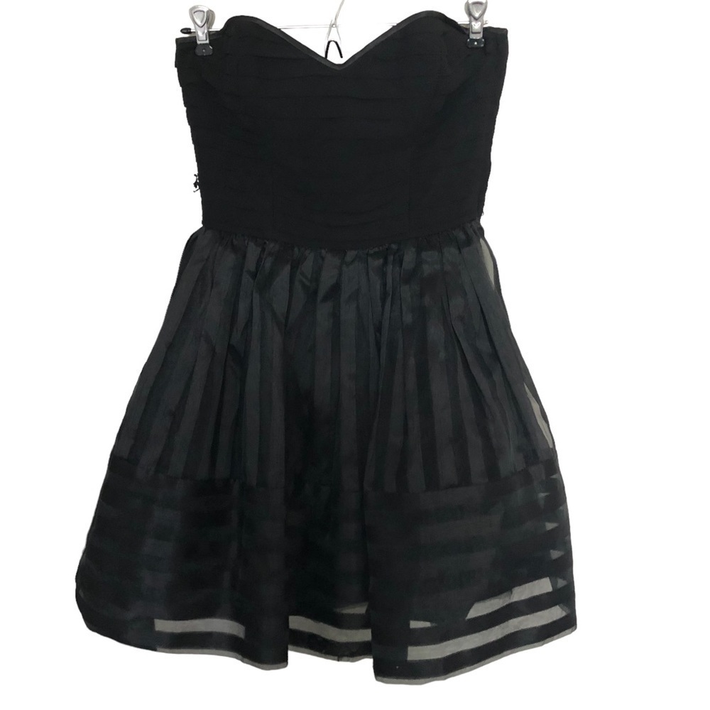 Betsey Johnson corset mini dress strapless fit and flare